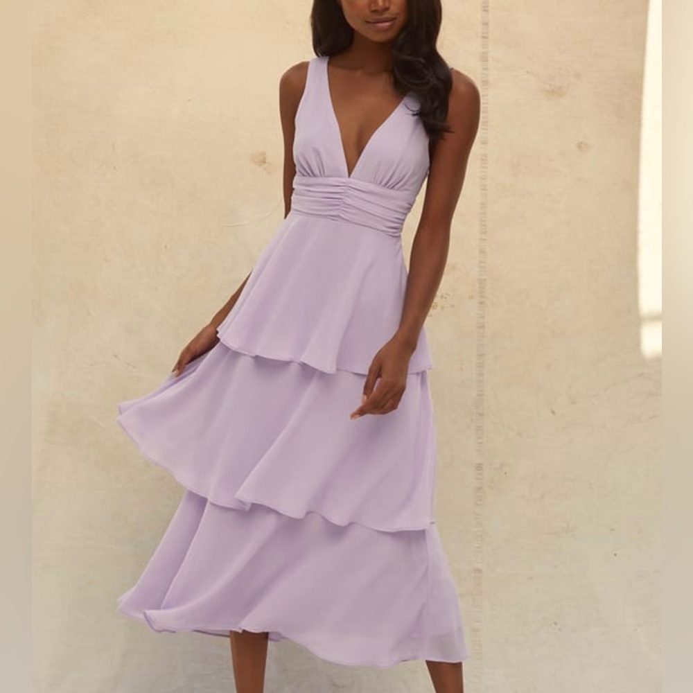 Lulu’s Celebration Time Lavender Sleeveless Dress 🌸